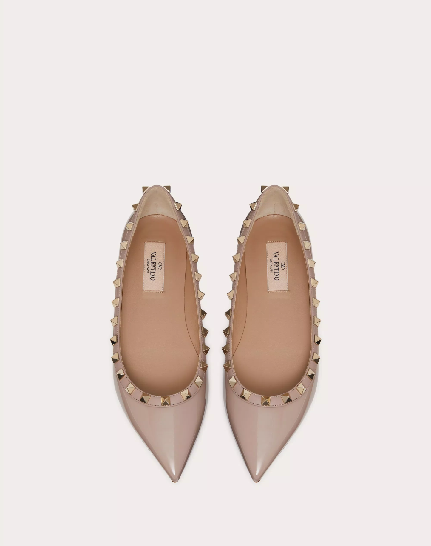 PATENT ROCKSTUD BALLET FLAT